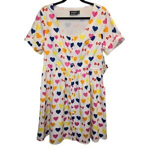 NWT Modcloth x Hello Kitty Womens 14 Gift Me Your Heart Swing Dress 1950s Style